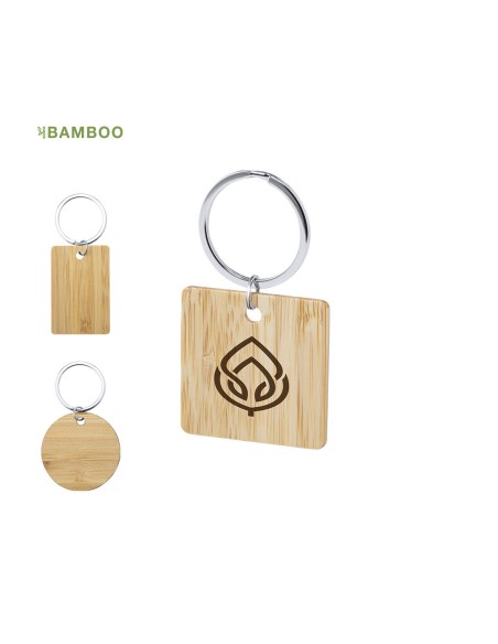 Porte-clés en bambou personnalisable - Sonek