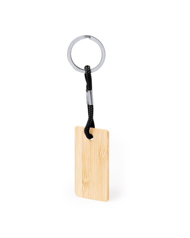 Customizable bamboo keychain with... Customizable bamboo keychain with...