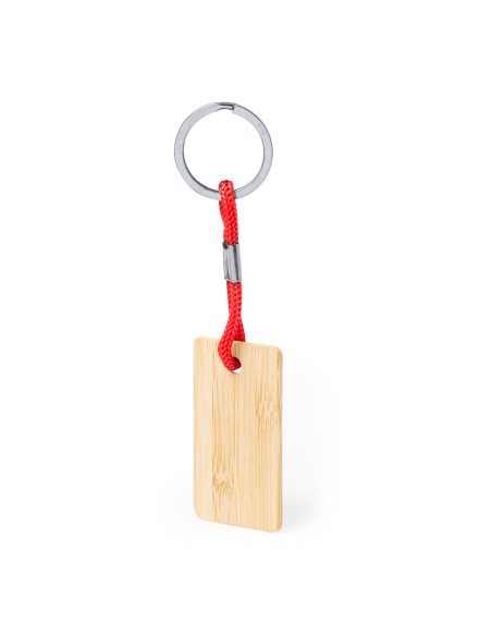 Porte-clés en bambou personnalisable avec votre logo - Recbam