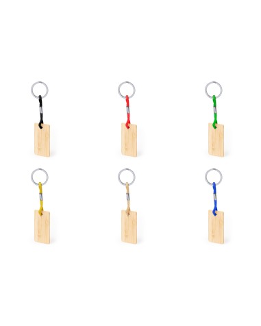 Customizable bamboo keychain with... Customizable bamboo keychain with...