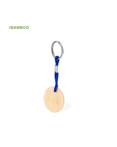 Porte-clés rond en bambou...