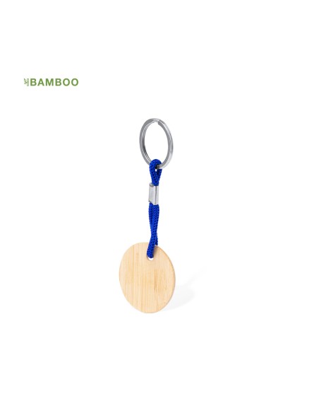 Llavero redondo de bambú Personalizable - Cirbam