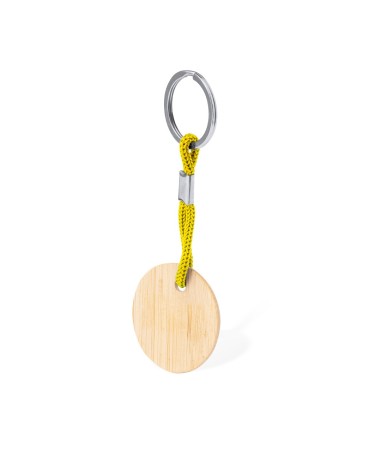 Porte-clés rond en bambou... Porte-clés rond en bambou...