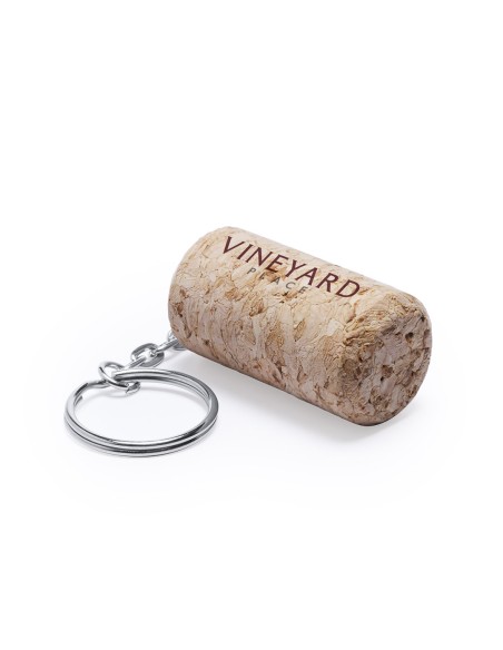 Cork keychain with wine stopper design - Telsox