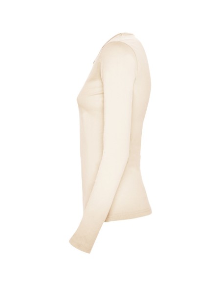 Camiseta MANGA LARGA MUJER 100% algodón 160g/m²  - EXTREM WOMAN ROLY