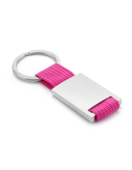 Metal and polyester ribbon keychain - Yip