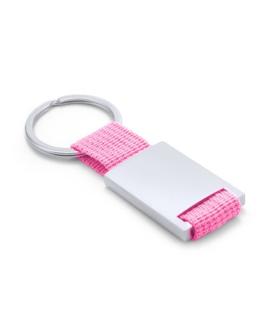 Metal and polyester ribbon keychain -... Metal and polyester ribbon keychain -...