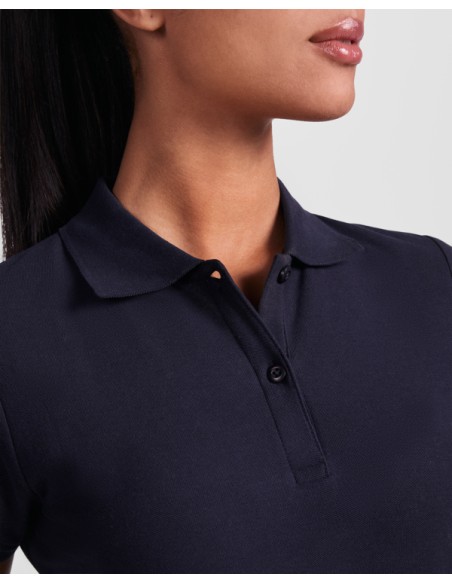 WOMEN'S short-sleeved polo shirt 100% ORGANIC COTTON piqué 210g/m² - PRINCE WOMAN ROLY