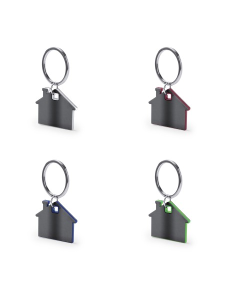 Porte-clés personnalisable en forme de maison - Zosin