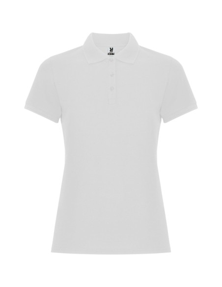 WOMEN'S short-sleeved polo shirt 60% cotton 40% Polyester piqué knit 190g/m² - PEGASO WOMAN PREMIUM ROLY