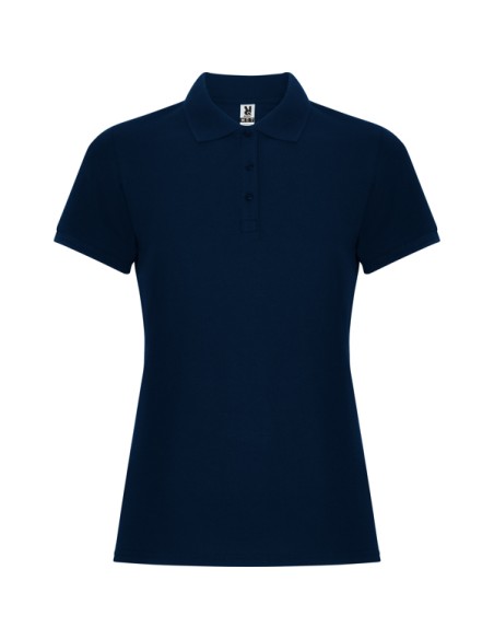 WOMEN'S short-sleeved polo shirt 60% cotton 40% Polyester piqué knit 190g/m² - PEGASO WOMAN PREMIUM ROLY