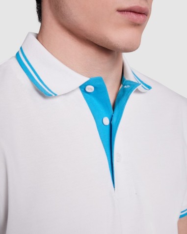Two-tone short-sleeved polo shirt... Two-tone short-sleeved polo shirt...
