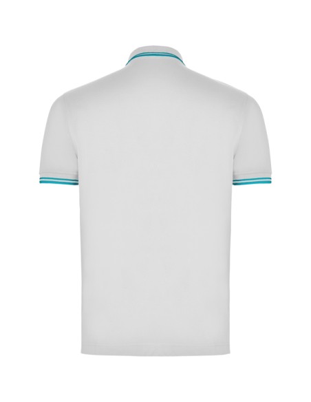 Two-tone short-sleeved polo shirt 100% cotton piqué knit 230g/m² ADULT - MONTREAL ROLY