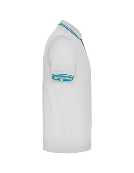 Polo bicolore manches courtes 100% coton maille piqué 230g/m² ADULTE - MONTREAL ROLY