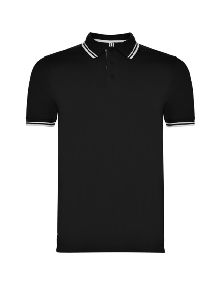 Two-tone short-sleeved polo shirt 100% cotton piqué knit 230g/m² ADULT - MONTREAL ROLY