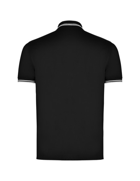 Polo bicolor de manga corta 100% algodón punto piqué 230g/m² ADULTO - MONTREAL ROLY
