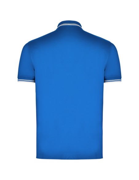 Two-tone short-sleeved polo shirt 100% cotton piqué knit 230g/m² ADULT - MONTREAL ROLY