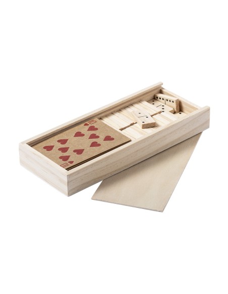 Halin Domino Game Set with French Playing Cards