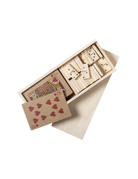 Coffret de jeu Halin Domino avec cartes à jouer françaises