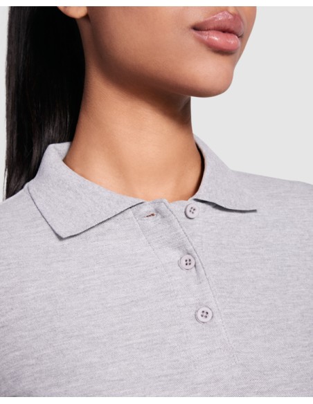 WOMEN'S LONG SLEEVE POLO 100% Cotton piqué knit 220g/m² ADULT - ESTRELLA WOMAN L/S ROLY
