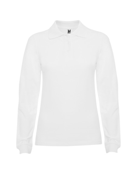WOMEN'S LONG SLEEVE POLO 100% Cotton piqué knit 220g/m² ADULT - ESTRELLA WOMAN L/S ROLY