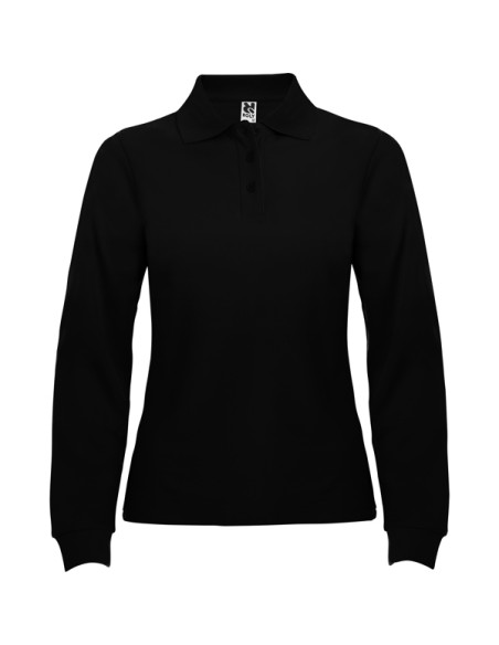 WOMEN'S LONG SLEEVE POLO 100% Cotton piqué knit 220g/m² ADULT - ESTRELLA WOMAN L/S ROLY