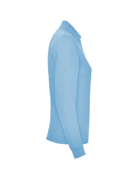 WOMEN'S LONG SLEEVE POLO 100% Cotton piqué knit 220g/m² ADULT - ESTRELLA WOMAN L/S ROLY