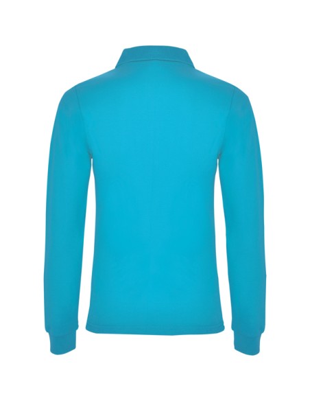 WOMEN'S LONG SLEEVE POLO 100% Cotton piqué knit 220g/m² ADULT - ESTRELLA WOMAN L/S ROLY