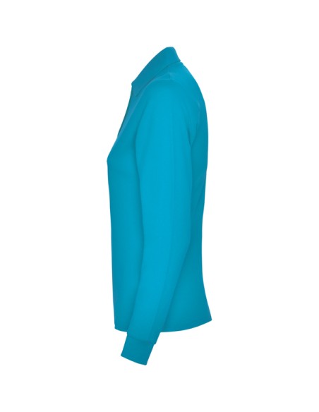 WOMEN'S LONG SLEEVE POLO 100% Cotton piqué knit 220g/m² ADULT - ESTRELLA WOMAN L/S ROLY