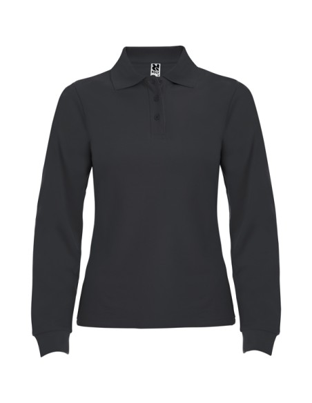 WOMEN'S LONG SLEEVE POLO 100% Cotton piqué knit 220g/m² ADULT - ESTRELLA WOMAN L/S ROLY