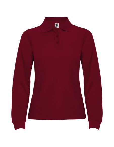 WOMEN'S LONG SLEEVE POLO 100% Cotton piqué knit 220g/m² ADULT - ESTRELLA WOMAN L/S ROLY
