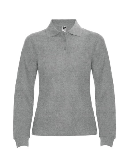 WOMEN'S LONG SLEEVE POLO 100% Cotton piqué knit 220g/m² ADULT - ESTRELLA WOMAN L/S ROLY