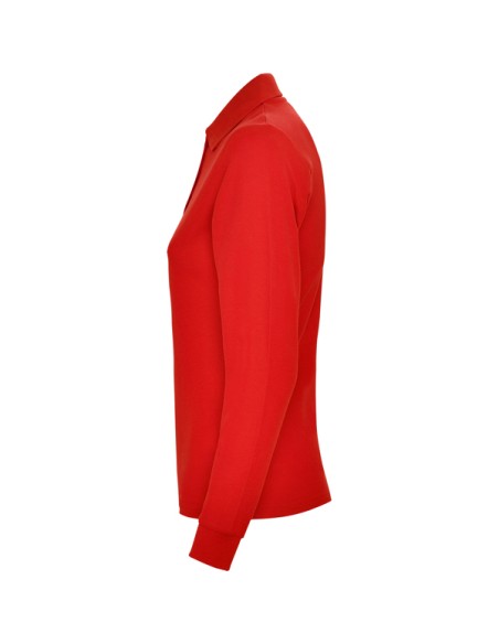 WOMEN'S LONG SLEEVE POLO 100% Cotton piqué knit 220g/m² ADULT - ESTRELLA WOMAN L/S ROLY