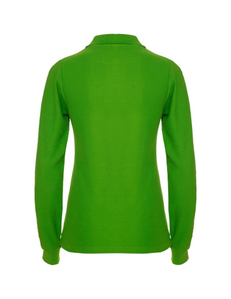 WOMEN'S LONG SLEEVE POLO 100% Cotton piqué knit 220g/m² ADULT - ESTRELLA WOMAN L/S ROLY