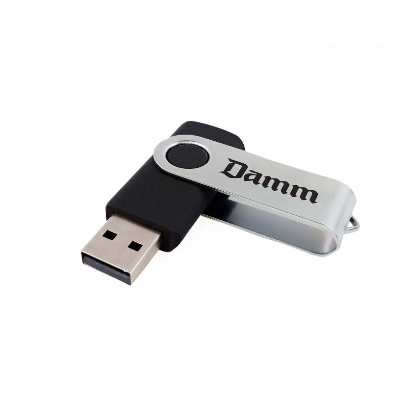 Memoria USB Rotatoria de Bambú con clip metálico Personalizada, Desde  4,00€