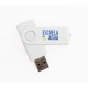 Memòria USB 4GB personalitzada 2 colors clip blanc