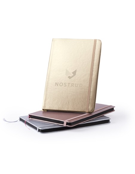 A5 Notepad with metal covers and 80 white sheets - Bodley