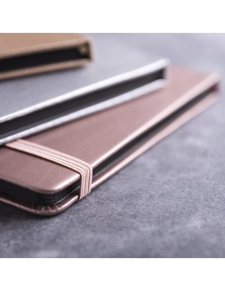 Bloc de Notes A5 amb tapes metal·litzades i 80 fulles blanques - Bodley