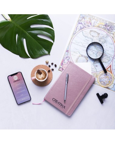 A5 Notepad with metal covers and 80... A5 Notepad with metal covers and 80...