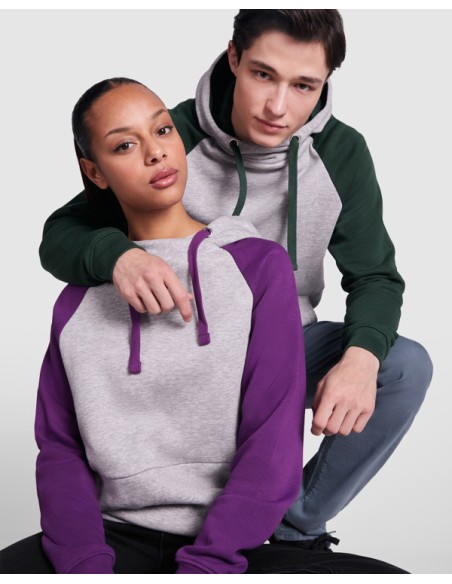 Sweat à capuche 50 %Algod 50 %poli peluche 280g/m2 ADULTE/JUNIOR - BADET ROLY