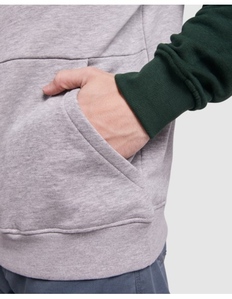 Sudadera capucha 50%Algodón 50%poliéster felpa 280g/m2 ADULTO/JUNIOR - BADET ROLY