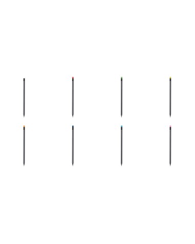 Black wooden pencil and colored... Black wooden pencil and colored...