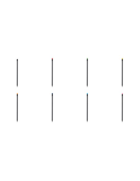 Black wooden pencil and colored eraser - Crespok