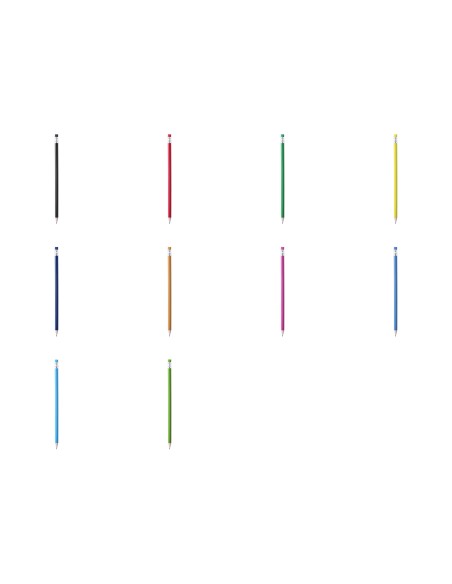 Crayon en bois avec gomme de couleur - Melart