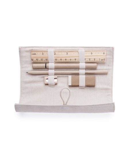 Jute and cotton case with 5 pieces - Sulpox