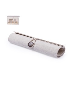 Estuche de yute y algodón...