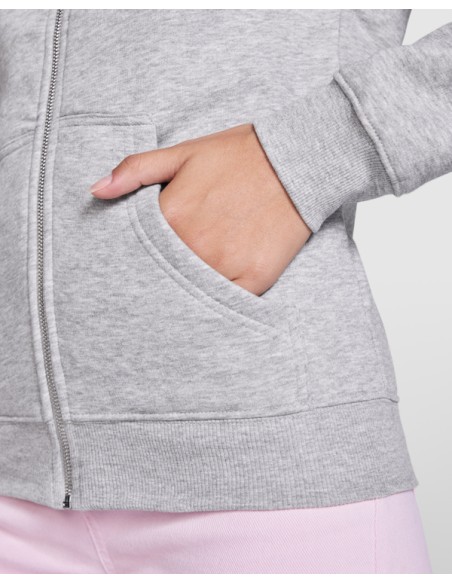 Sudadera MUJER cremallera entera  y capucha  50% Algodón 50% poliéster 280g/m2 - VELETA ROLY