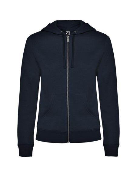Sweat-shirt zippé à capuche pour femme, 50 % coton, 50 % polyester, 280 g/m² - VELETA ROLY