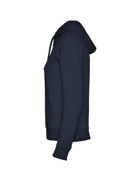 Women's full-zip sweatshirt with hood, 50% cotton, 50% polyester, 280g/m2 - VELETA ROLY