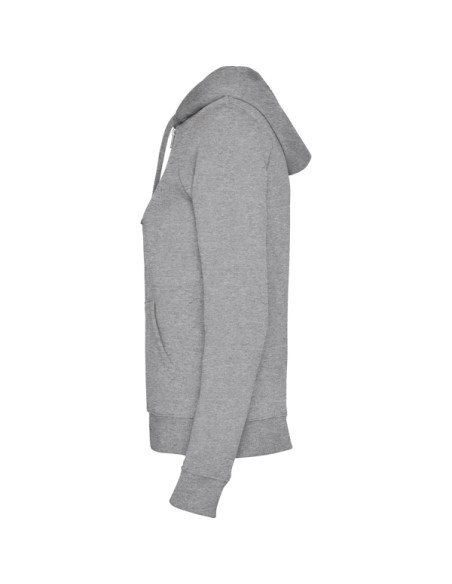 Sweat-shirt zippé à capuche pour femme, 50 % coton, 50 % polyester, 280 g/m² - VELETA ROLY